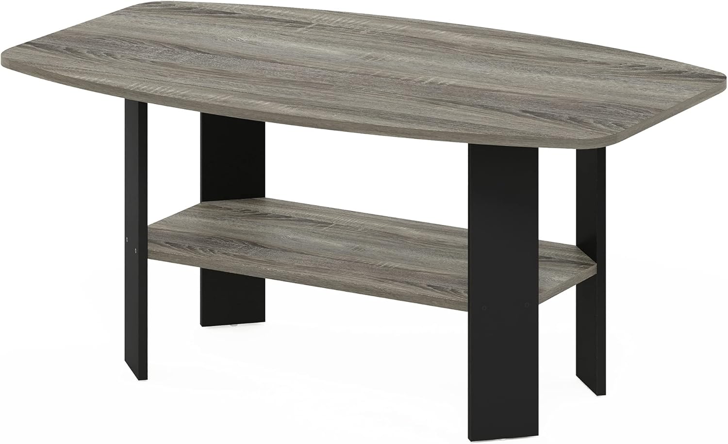 712G6eyh0cL._AC_SL1500_.jpg Simple Design Coffee Table, French Oak Grey/Black - Image 1