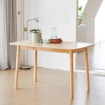 47" Rectangular Wooden Dining Table / Solid Wood Kitchen Desk, Natural Oak