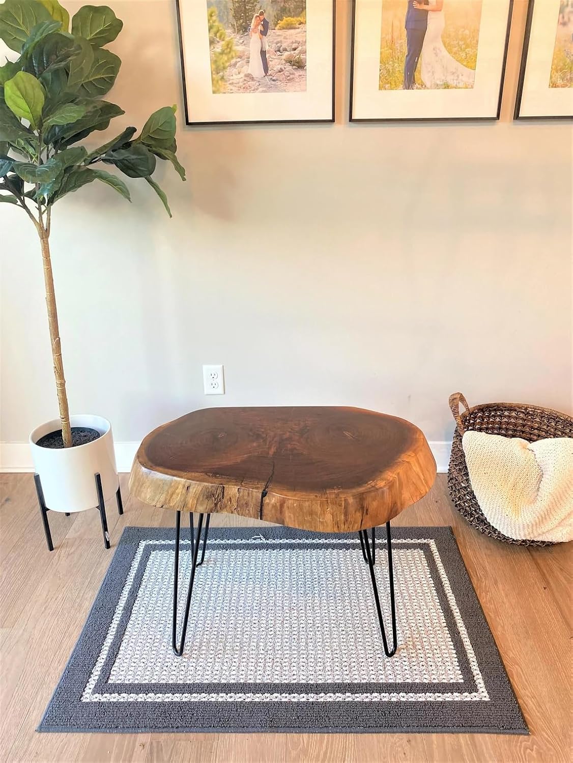 81V2VL46pFL._AC_SL1500_.jpg Attractive Round Coffee Table Dining Table Corner Table Hallway Table Office Table Counter Table Center Table Side/End Table Bedside Table Home Décor (18" Inches Tall, 66 x 66 Inches) - Image 1